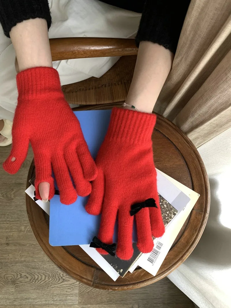 Coquette Ribbon Gloves (12 Colours)