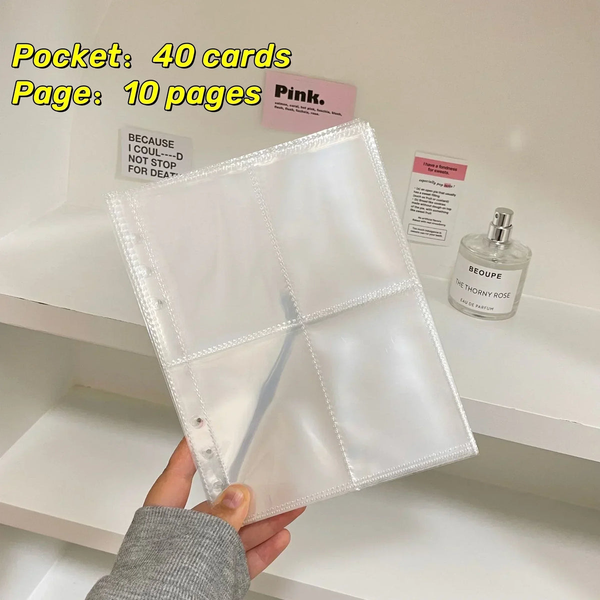 Trading Card Insert Sleeve Planner Page Sets (Set of 10 Sheets)