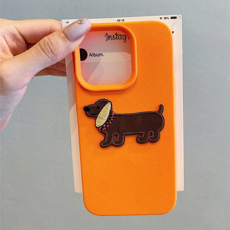 Stylish Sausage Dog iPhone Case