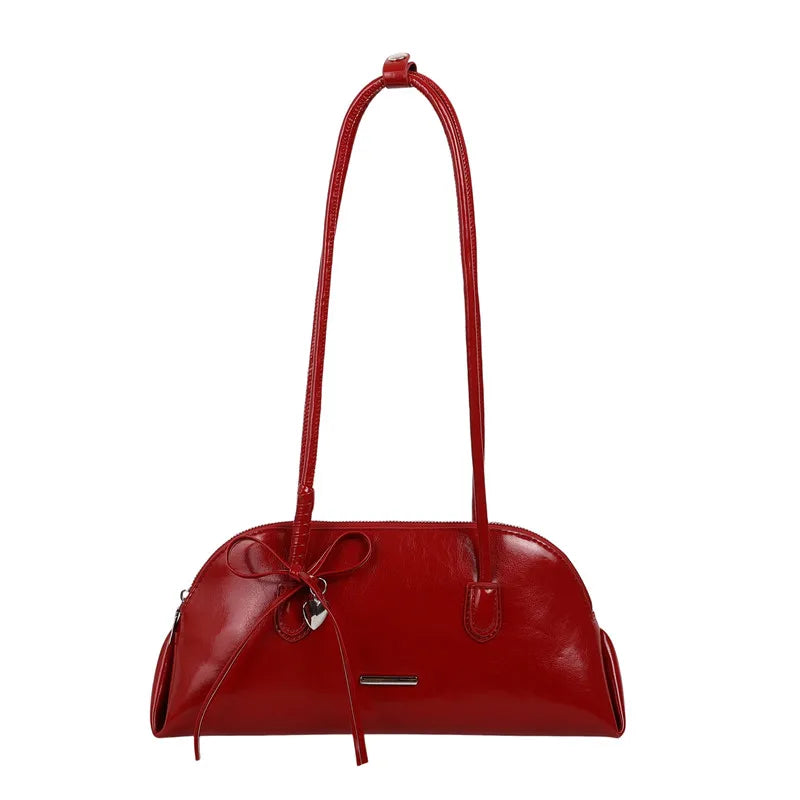 Retro American Style Crossbody Bag Women's Handbag Fashionable Handheld Bag Casual Single Shoulder Bag Simple Style Handbag - Ice Cream Cake