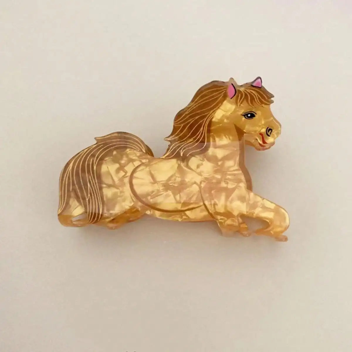 Autumn Friends Glossy Acrylic Hair Claw Clip