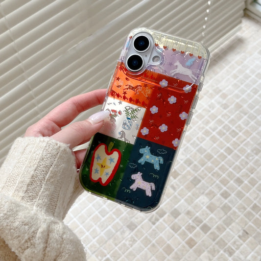 Patchwork Doodles iPhone Case