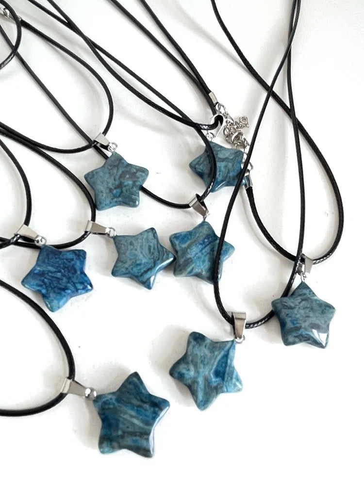 Star Shaped Stone Pendant Necklace
