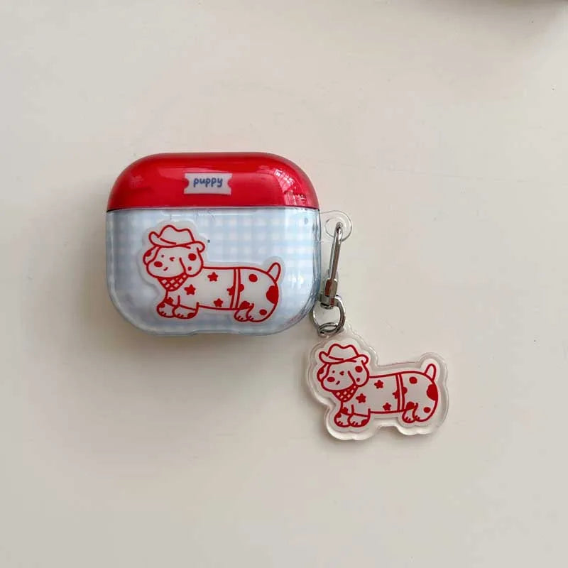 Cowboy Puppy AirPods Charger Case Cover - Ice Cream Cake