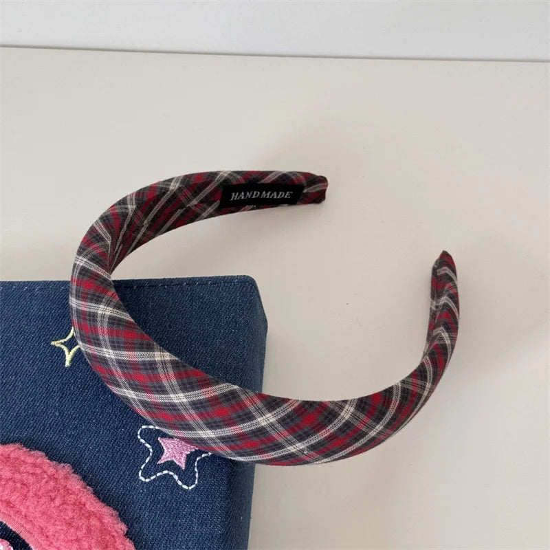 Private School Check Headband