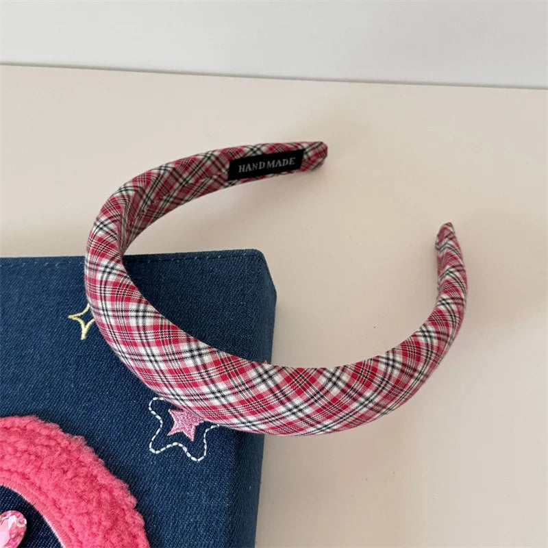 Private School Check Headband