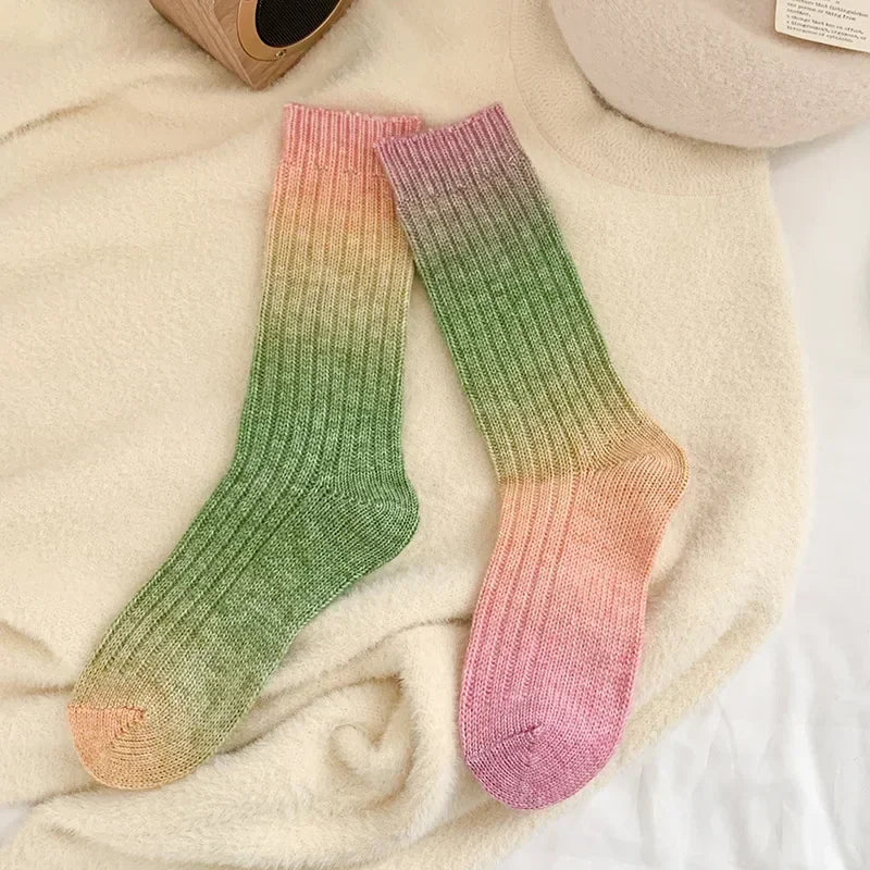 Dreamy Gradient Crew Socks