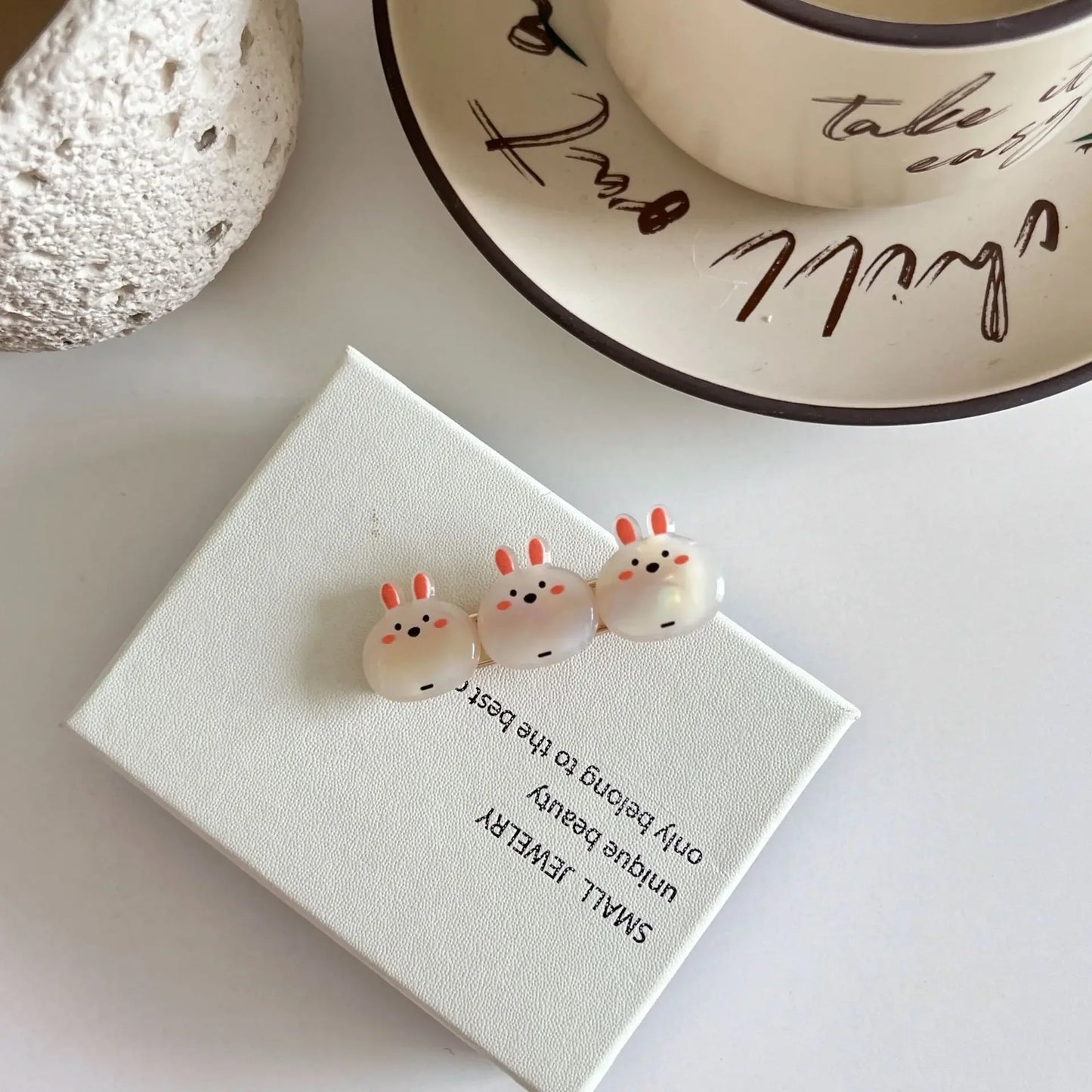 Cutie Pop Animal Hairclips (5 Designs) - Ice Cream Cake