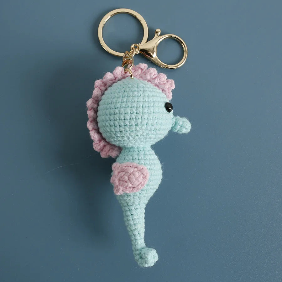 Handmade Crochet Ocean Friends Keychain Charm