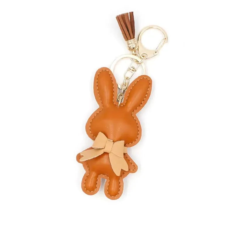 Cute Bunny Bag Charm Keychain - Small Rabbit Purse Pendant, DIY Doll Accessories for Handbags Backpacks Gifts for Girls Wome - Ice Cream Cake