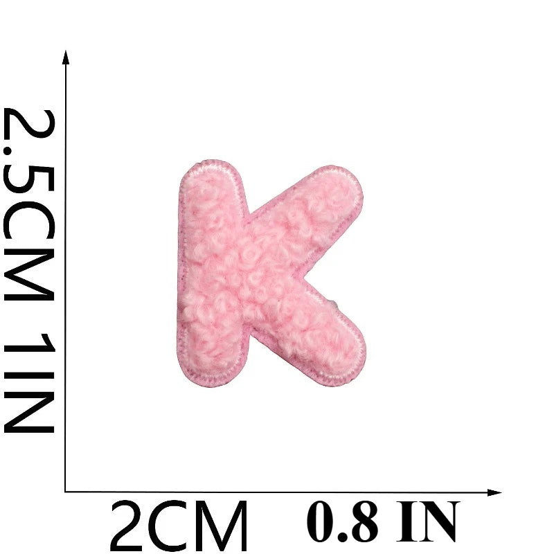A to Z Terry Alphabet Iron-On Patches - Ice Cream Cake