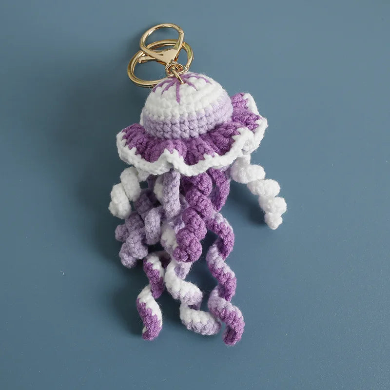 Handmade Crochet Ocean Friends Keychain Charm