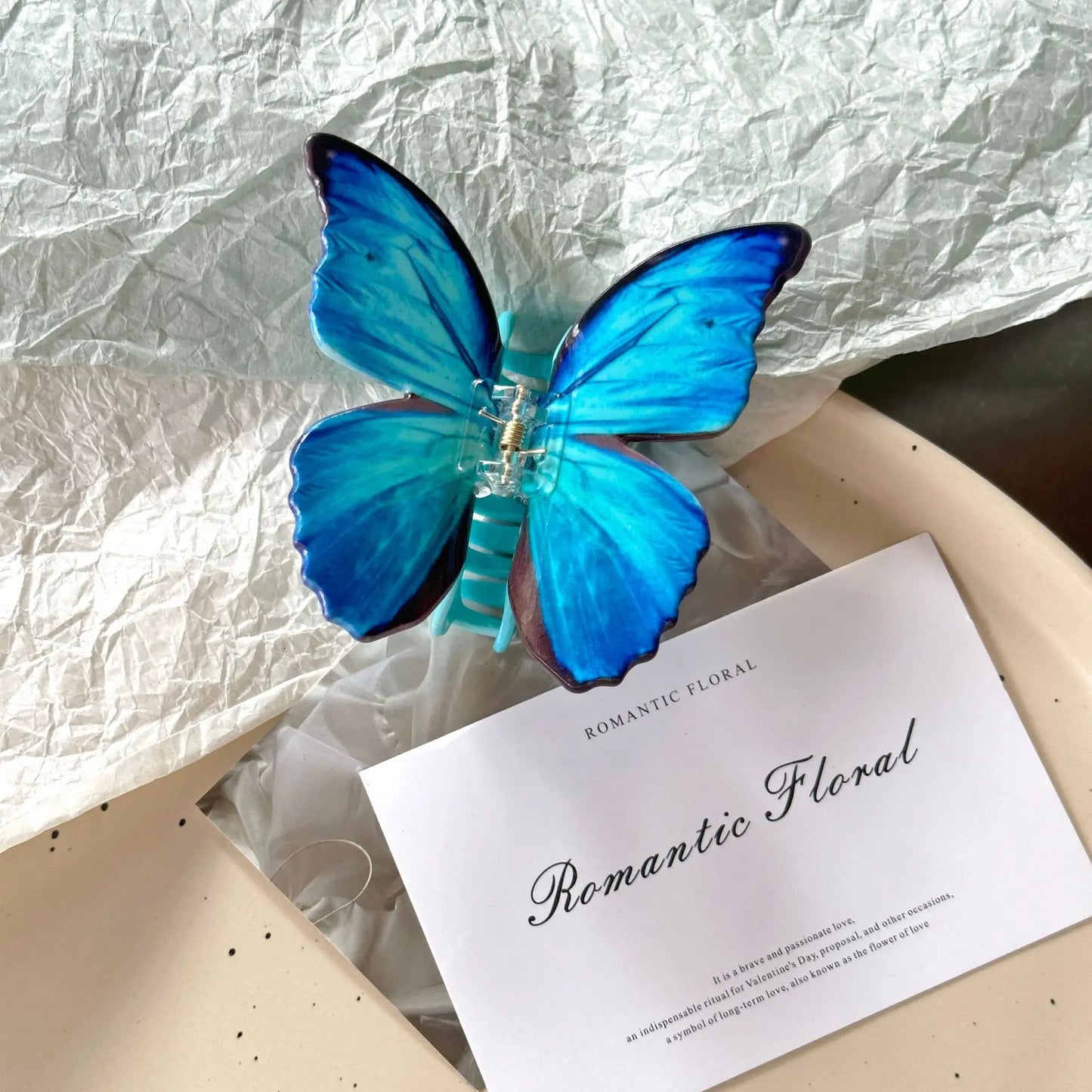 Acrylic Glossy Butterfly Hair Claw