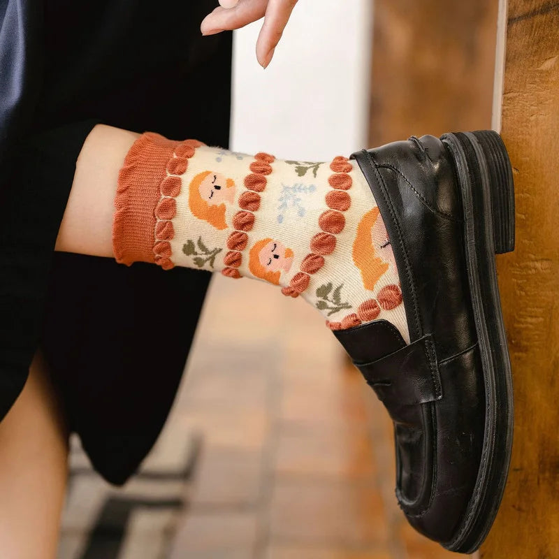 Cottagecore Crew Socks