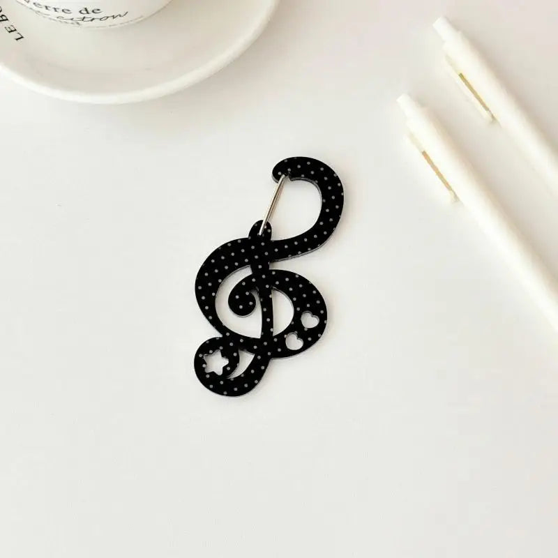 Polka Dot Musical Note Clip