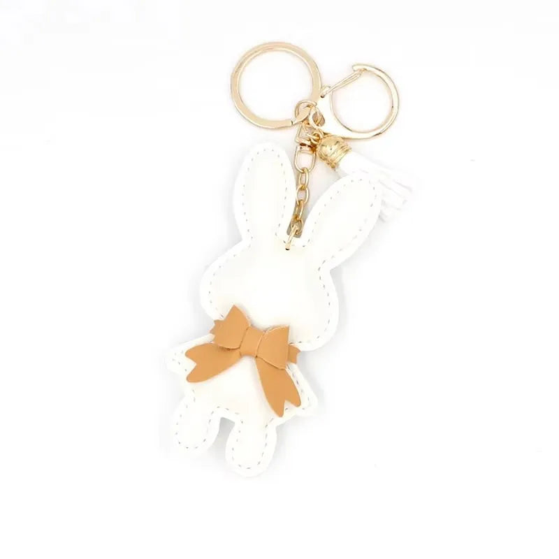 Cute Bunny Bag Charm Keychain - Small Rabbit Purse Pendant, DIY Doll Accessories for Handbags Backpacks Gifts for Girls Wome - Ice Cream Cake