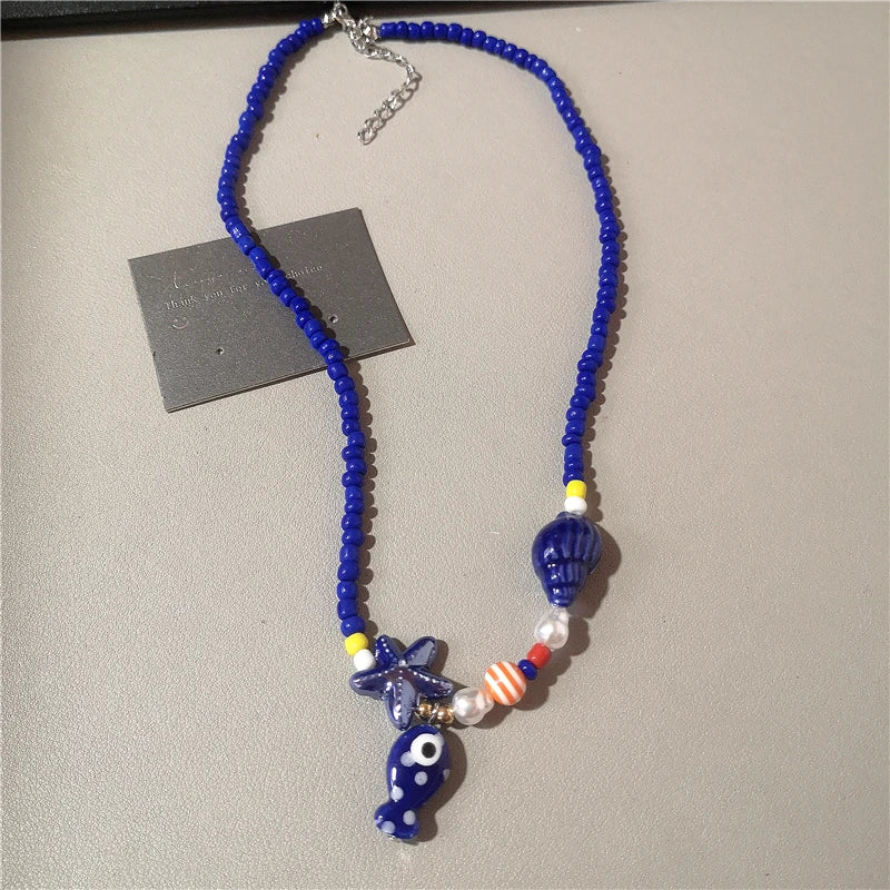 Beaded Charm Necklace