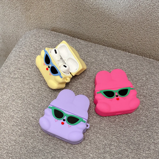 Hip 80s Bunny AirPod Case Cover (3 Colours)