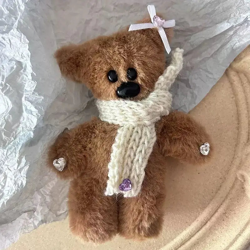 Plush Stylish Sparkling Teddy Bear Hair Clip