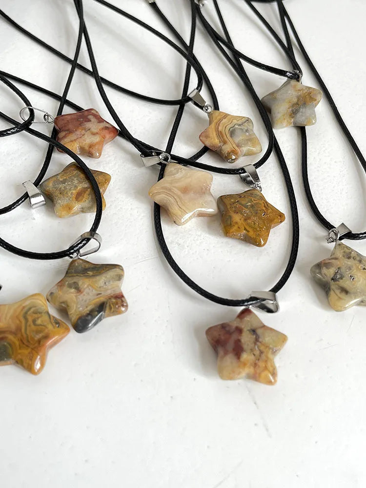 Star Shaped Stone Pendant Necklace