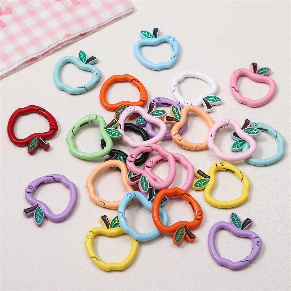 Mini Apple Shaped Carabiner Clip
