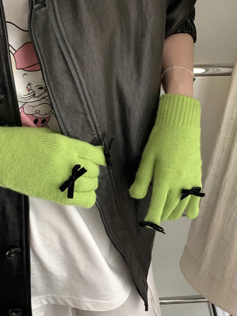Coquette Ribbon Gloves (12 Colours)