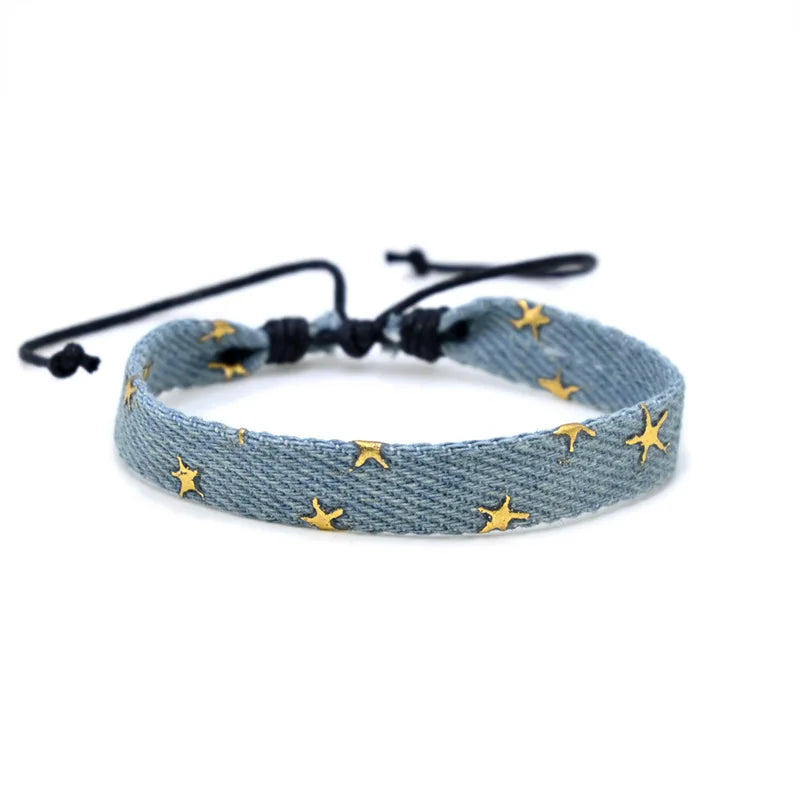 Denim Star Bracelet