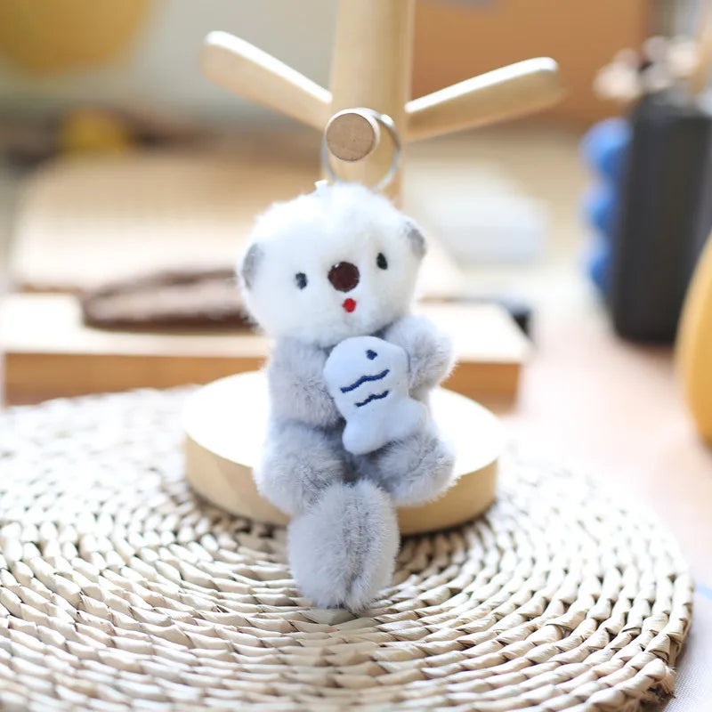 Otter Pal Plush Character Clip-On Charm Keychain