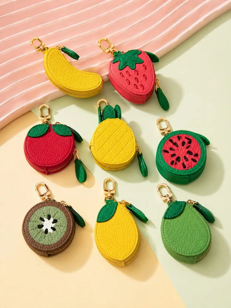 Fruit Shaped Mini Zipper Purse