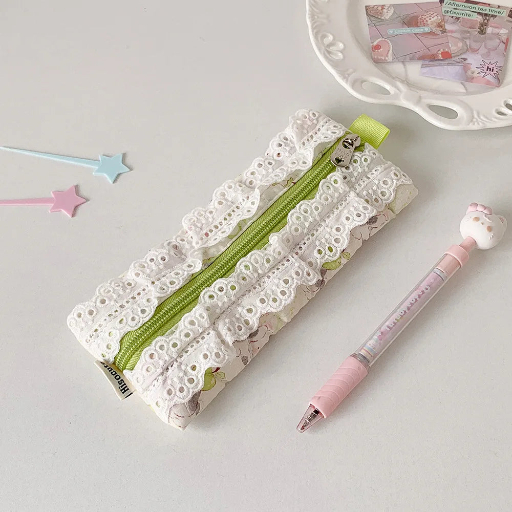 Quilted Lace Pencil Case