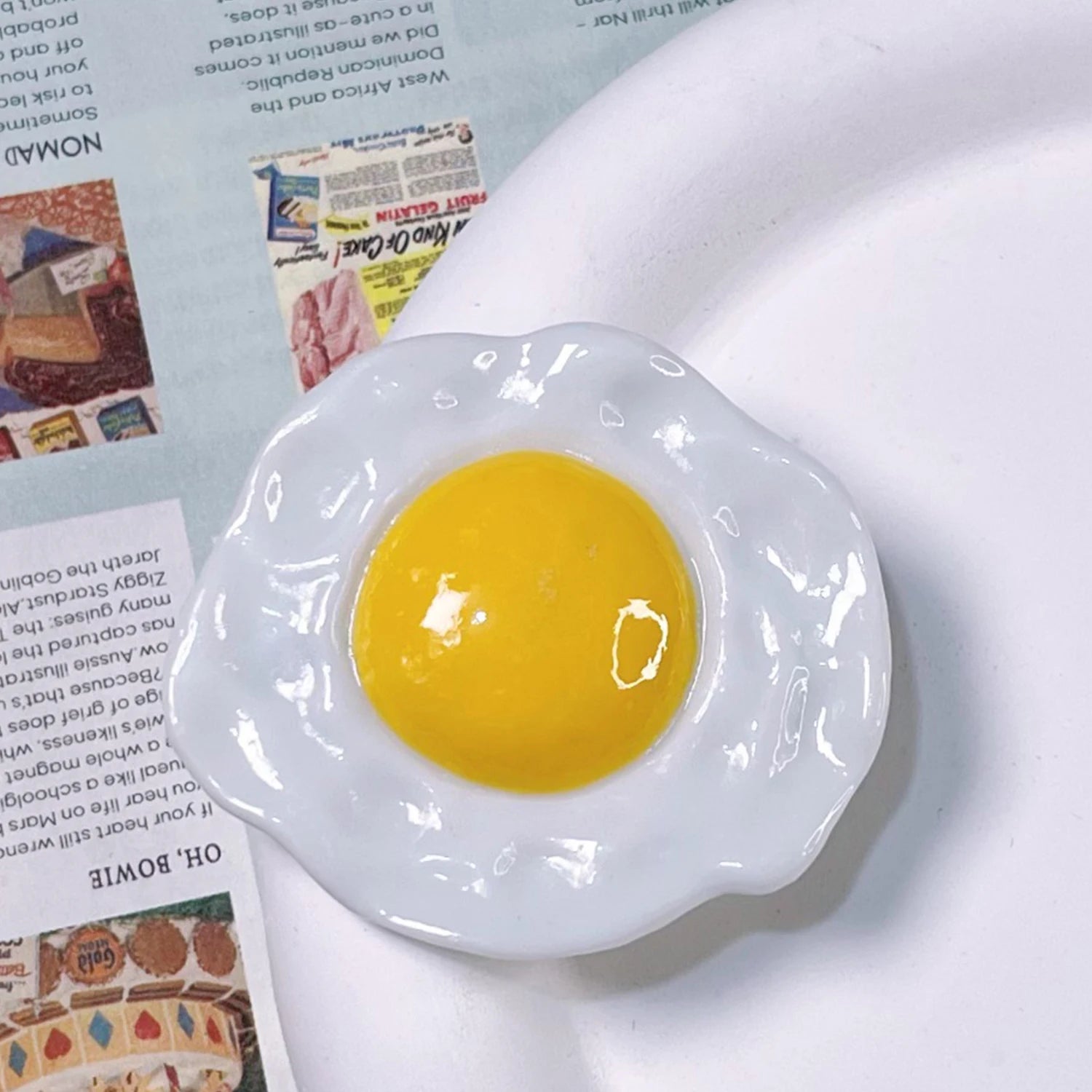 Lovely Cute Korea Egg Hairpins Sweet Yellow Hair Clip Hair Grip Barrettes Simulation Food Headwear Hair Accessories For Women - Ice Cream Cake