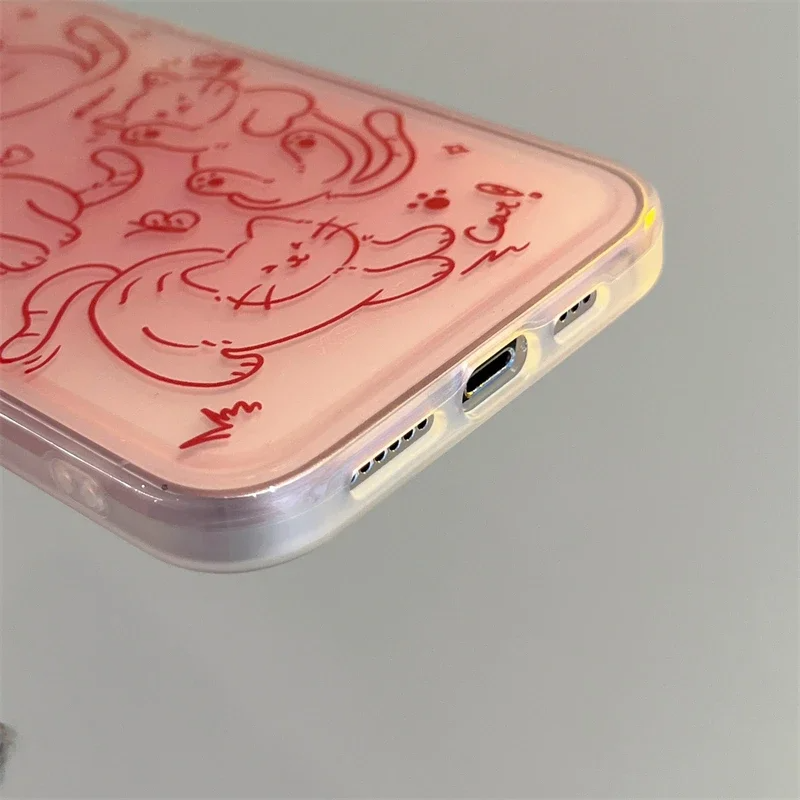 Pink Cats iPhone Case
