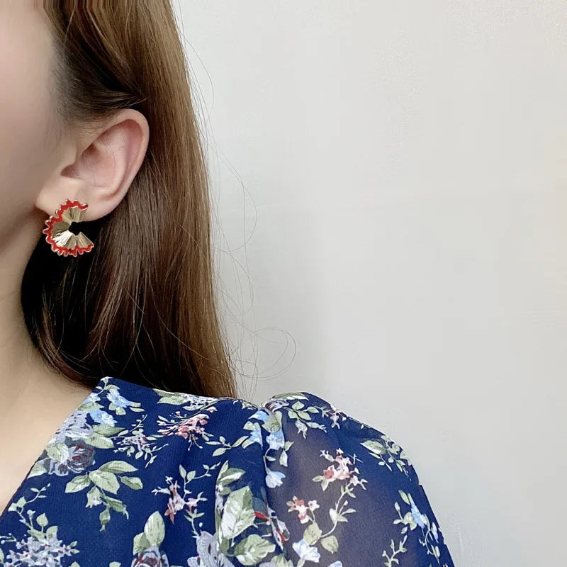 Pencil Shavings Earrings - Ice Cream Cake