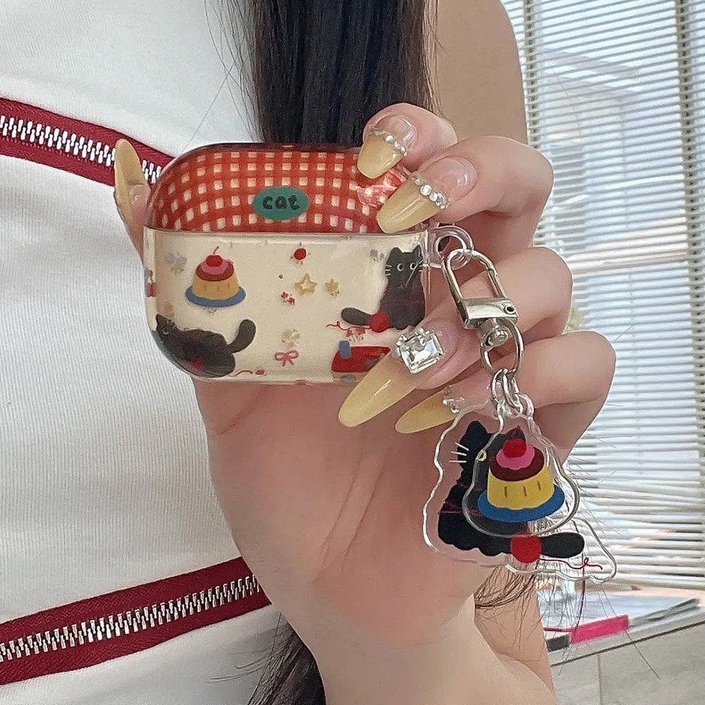 Pudding Cat AirPods Charger Case Cover