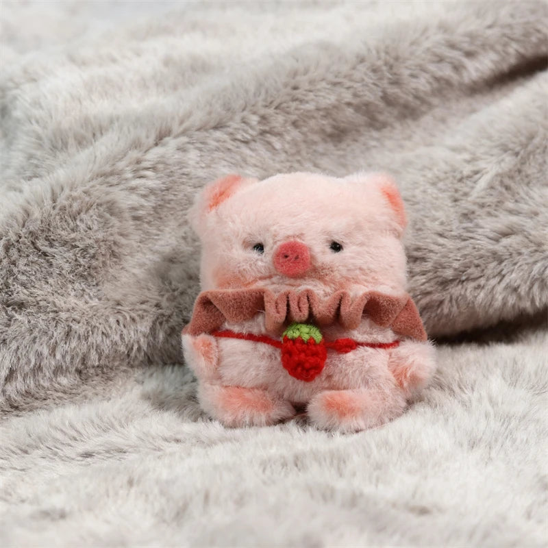 For AirPods Pro3 4 3 2 1 Pro 3 Pro2 Earphone Case 3D Plush Cute Pig Cartoon Fur Protective Headphone Box Cover - Ice Cream Cake