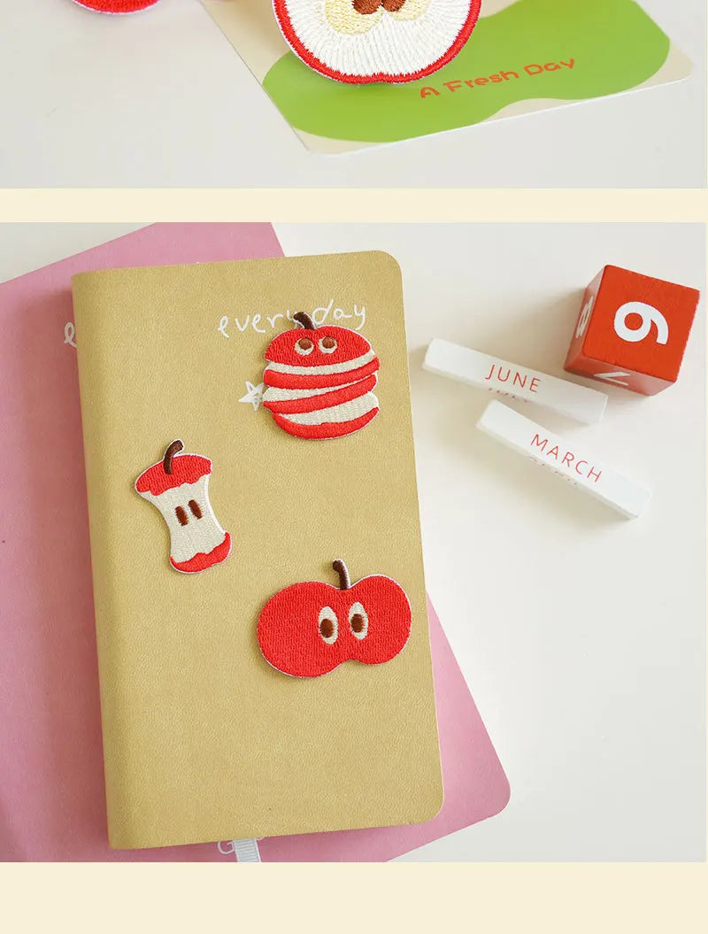 Embroidered Apple Patch (5 Designs)