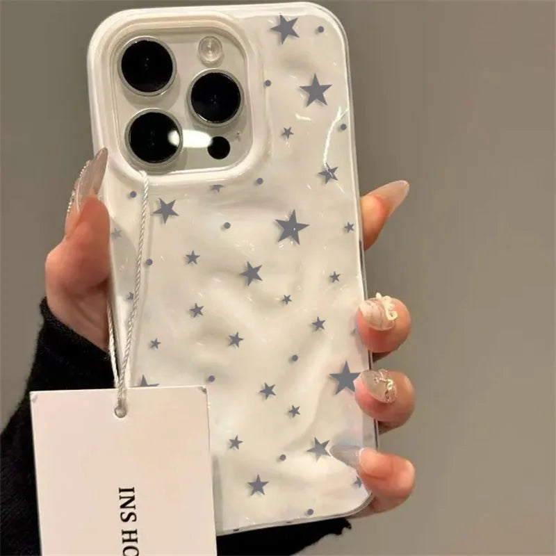 Textured Star Pattern iPhone Case