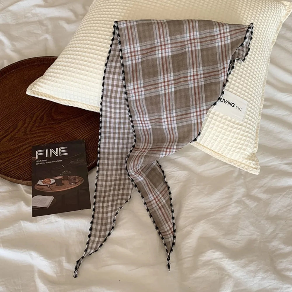 Revesrible Check Pattern Scarf