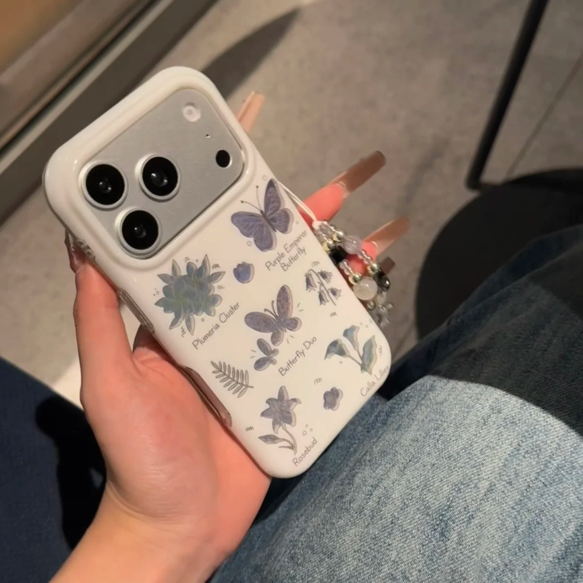 Butterfly Sketch iPhone Case