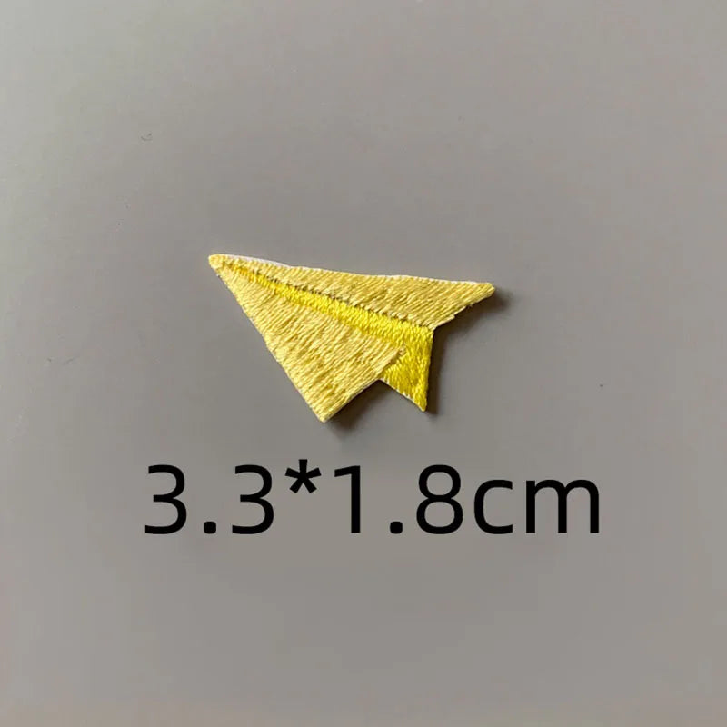 Paper Plane Embroidered Patch