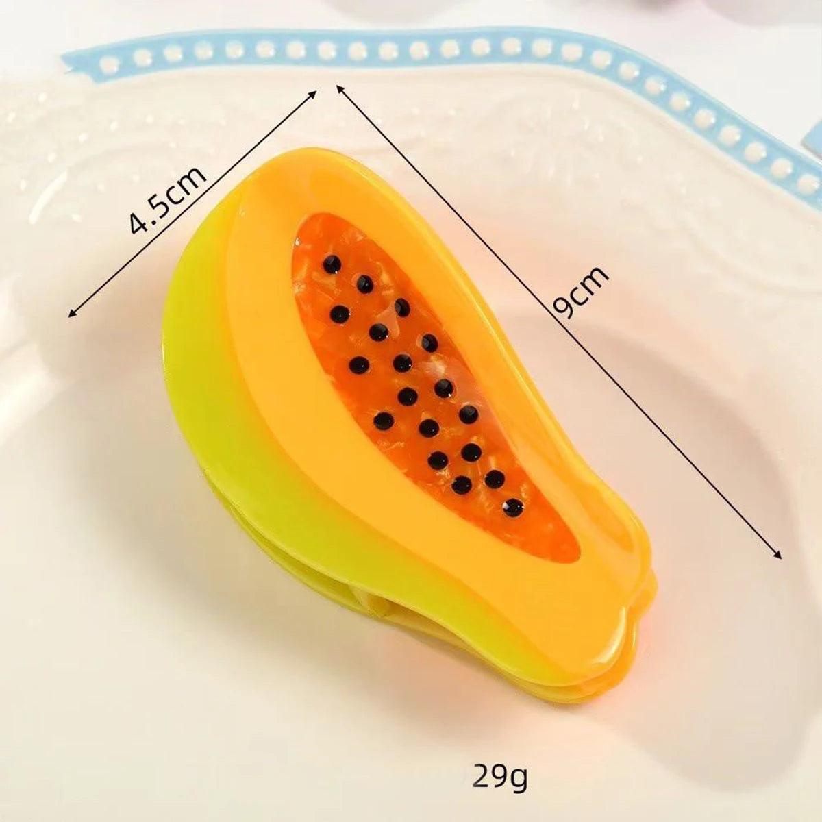 Glossy Fruit Acrylic Hair Claw Clip
