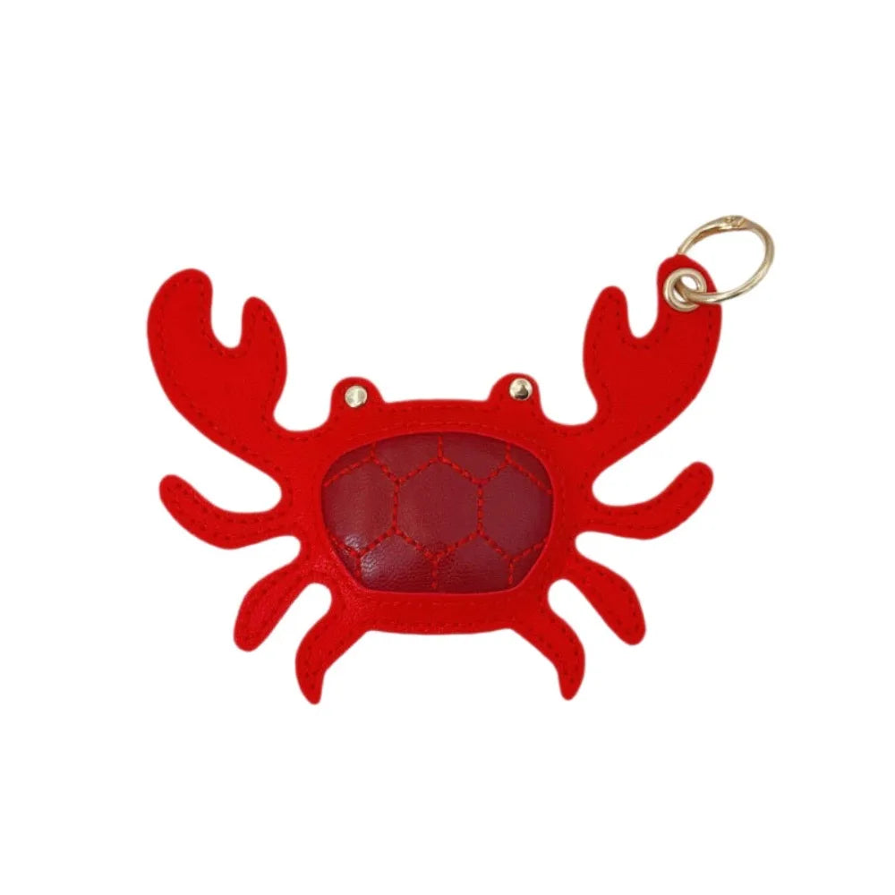 Lovely Beach Style Pu Leather Lobster Pendant Cute Summer Pu Crab Keychain Fashion Hanger Bag Charm Men - Ice Cream Cake