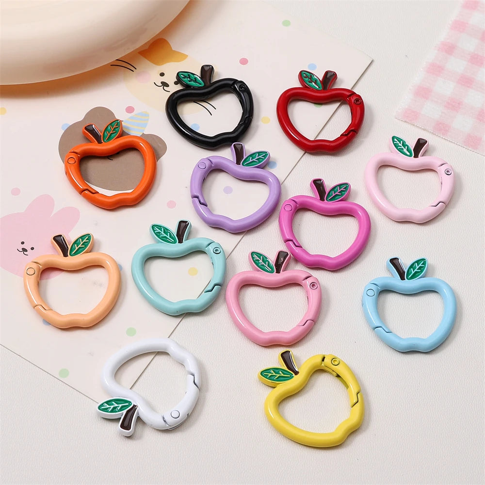 Mini Apple Shaped Carabiner Clip