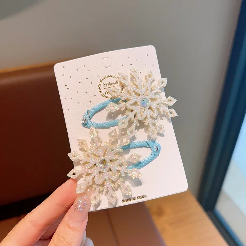 Snowflake Hair Clip Sets