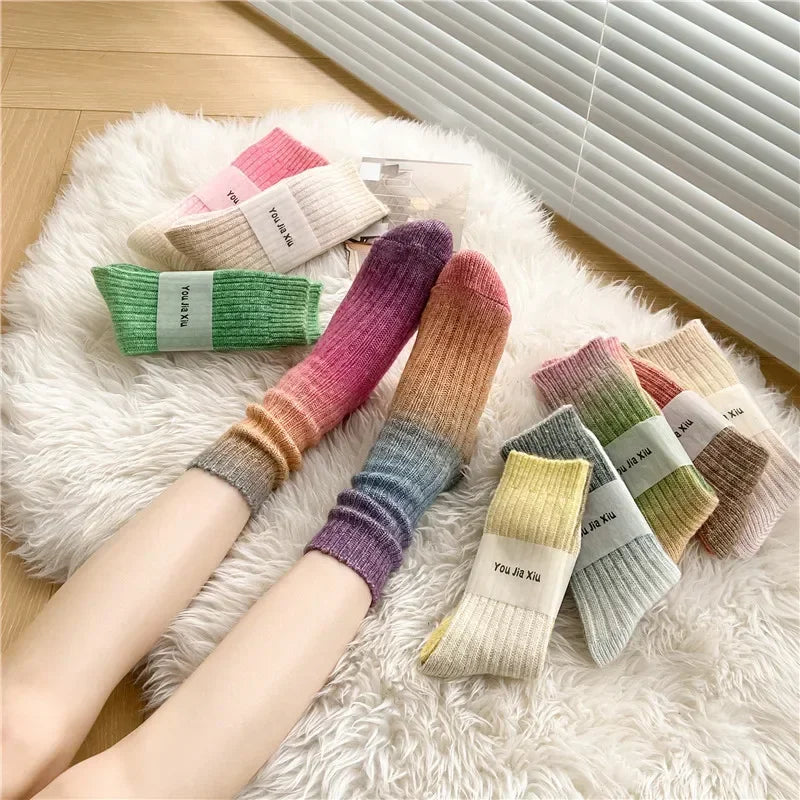 Dreamy Gradient Crew Socks
