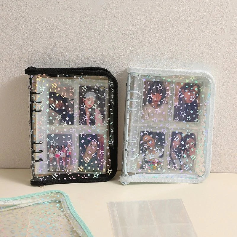 A5 Iridescent Star Ring Binder