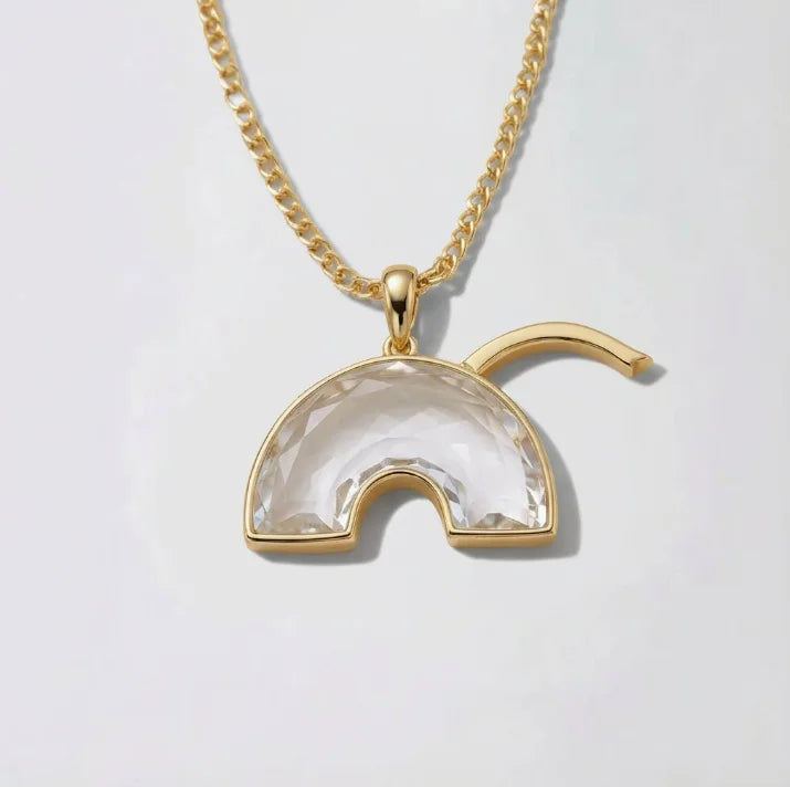 Shaker Charm Rainbow Necklace