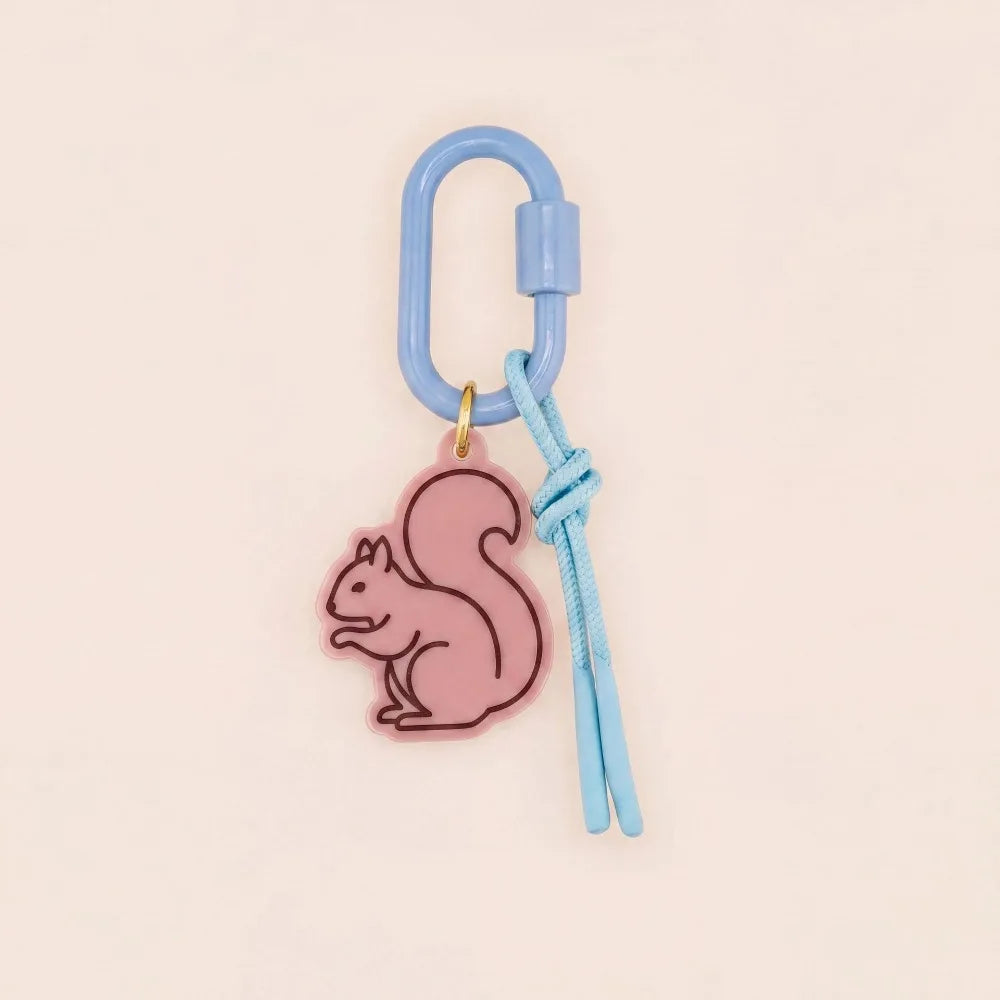 Printed Dog Rope Woven Acrylic Keychain Cat Rabbit Animals Series Pendant Cartoon Design Deer Bag Chain Charms DIY Accessories - Ice Cream Cake