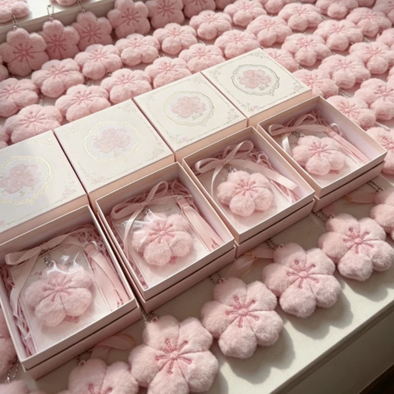 Sakura Plush Keychain Charm