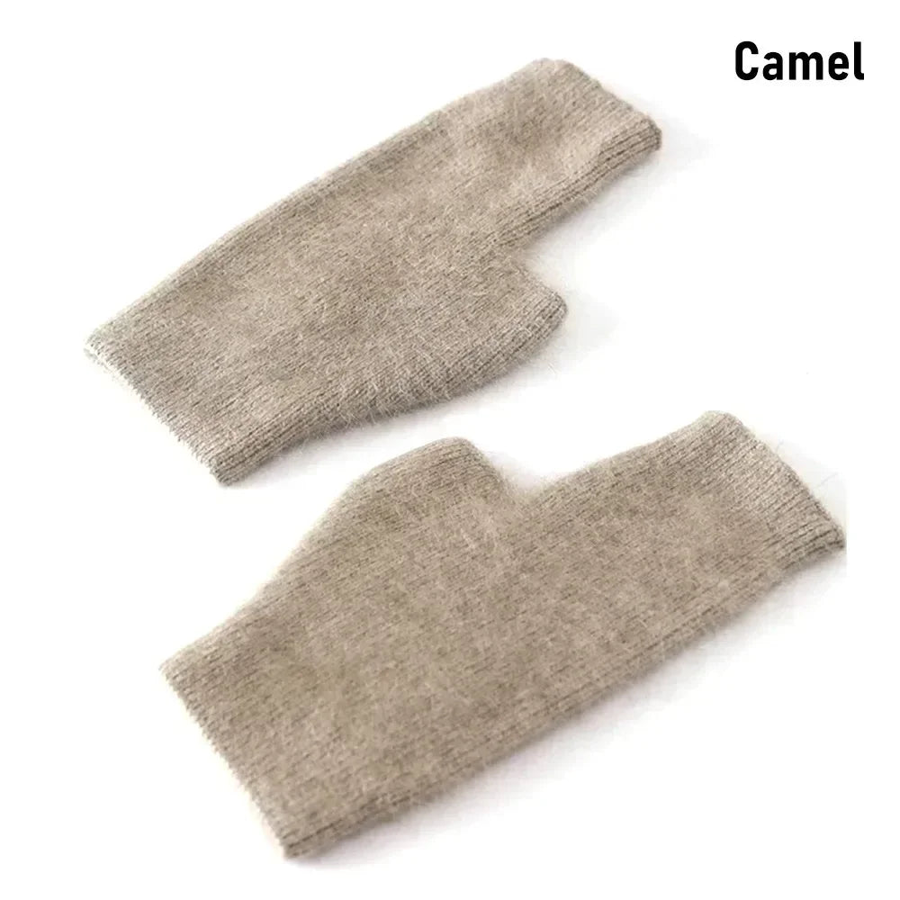 Fuzzy Fingerless Gloves
